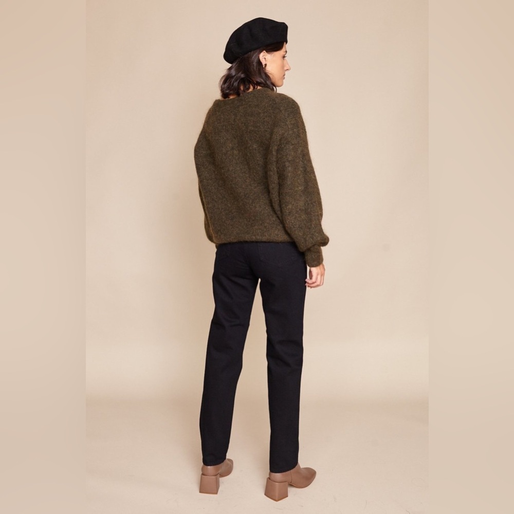 AG Adriano Goldschmied The Phoebe Vintage Inspired Fit Black Distressed Jeans